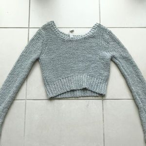 Long Sleeve Cropped Sweater